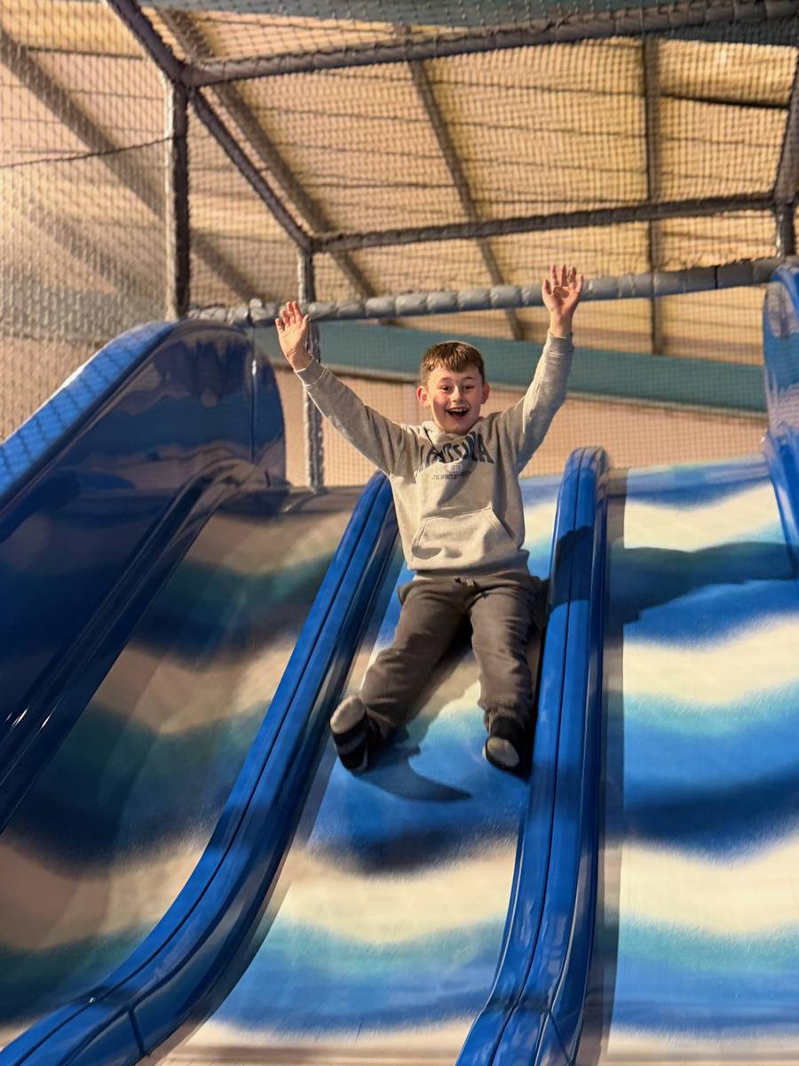Slide at Boomerang soft play