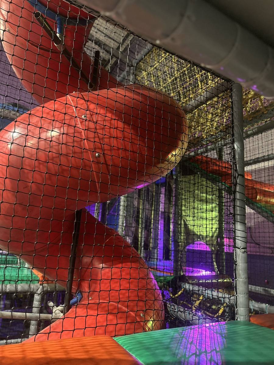 Spiral slide at Boomerang soft play