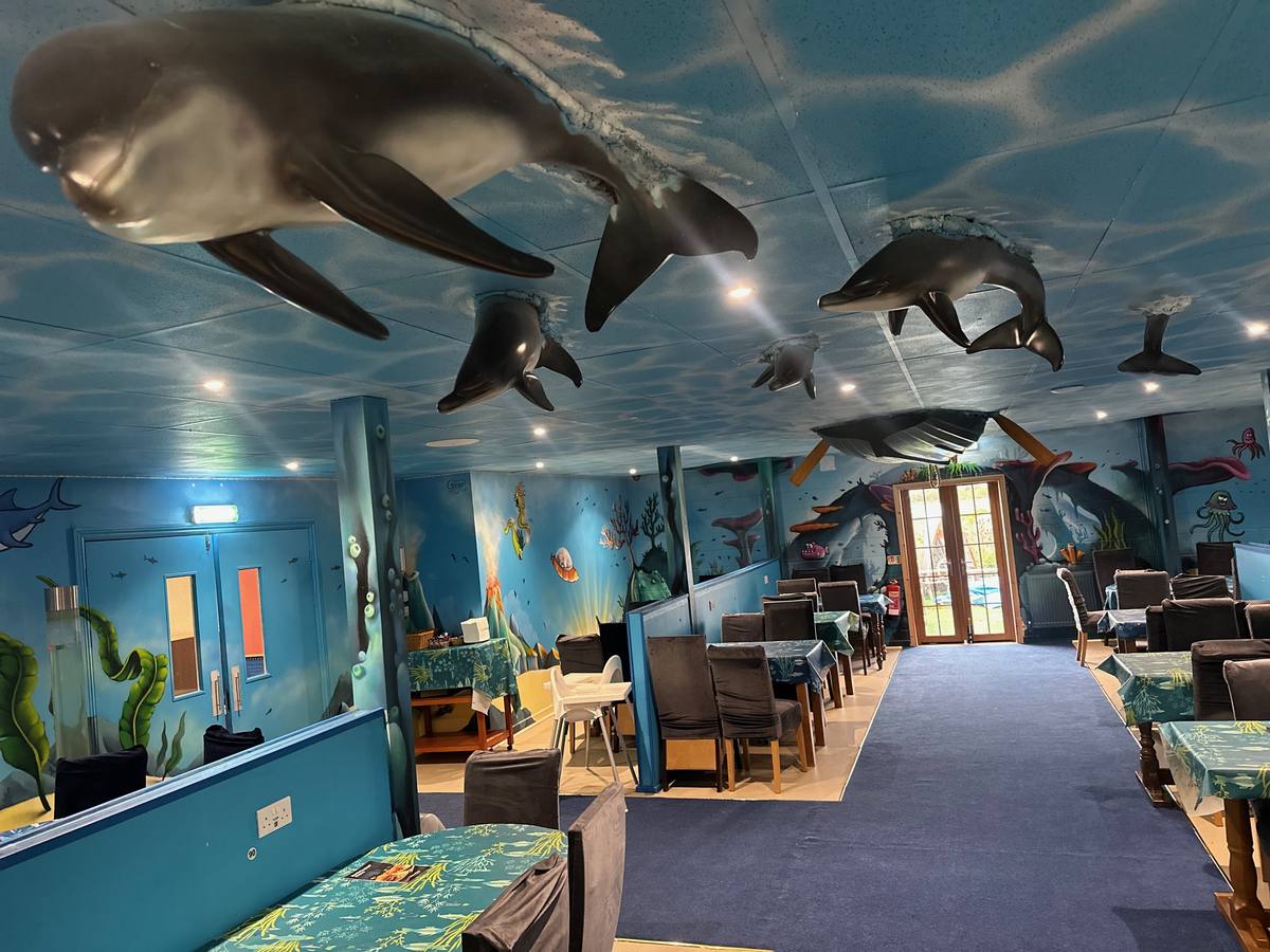 Under-the-sea café mural at Boomerang Family Play Centre